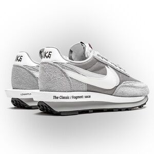 Nike LD Waffle SF x Sacai x Fragment in Light Smoke Grey
